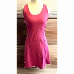 Pink Sporty Tennis Dress Preppy Sport Bra Barbie Flirty Fun Outdoor ActiveWear L